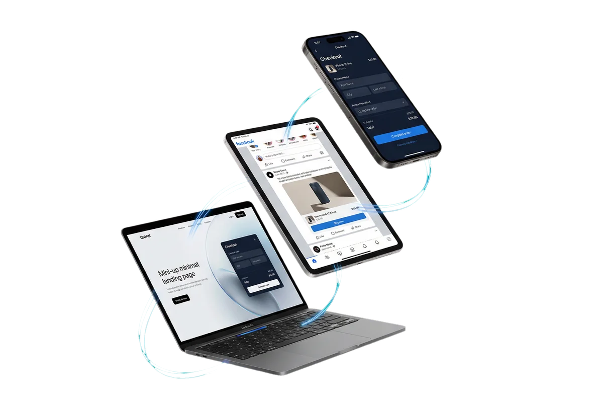 Checkout on MacBook, iPad and iPhone — unified experience