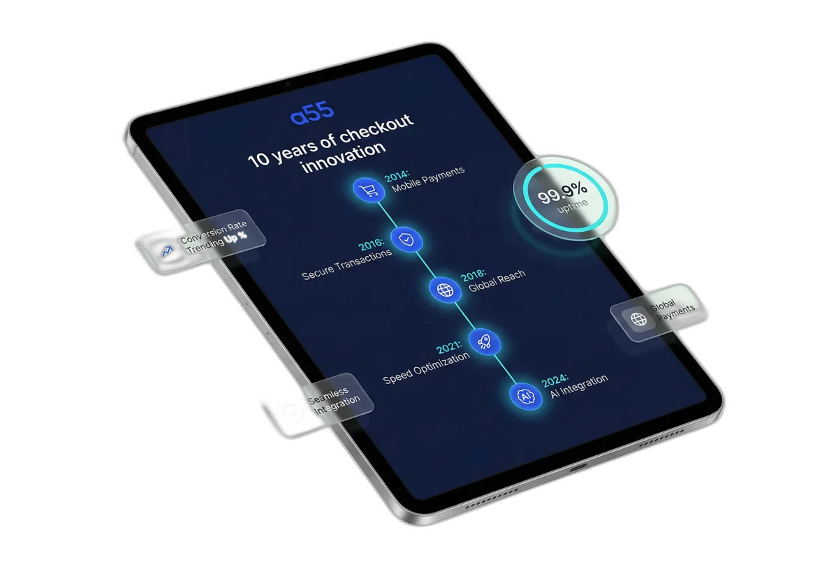Decade of checkout optimization illustration