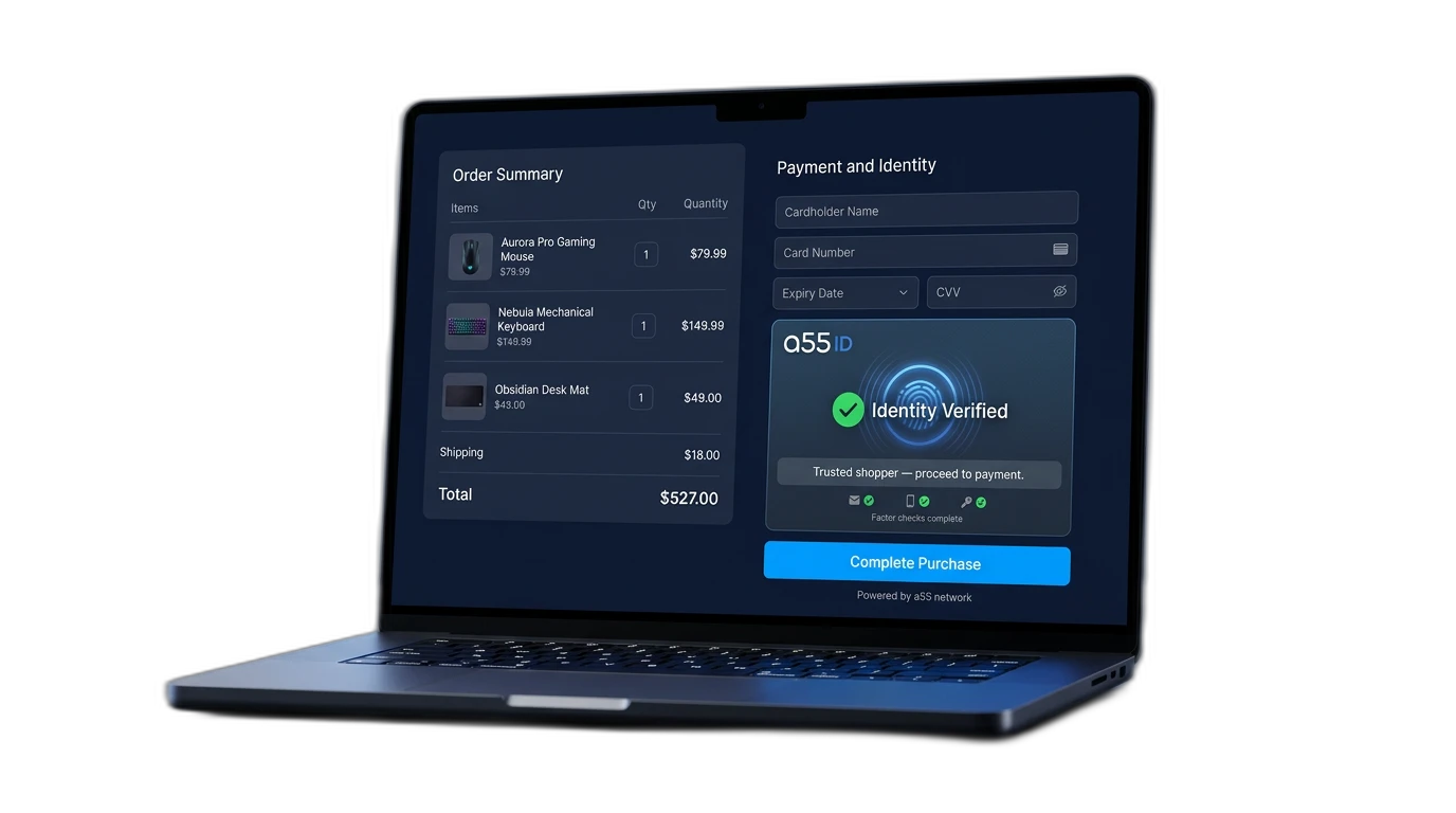a55 ID verification inline in checkout