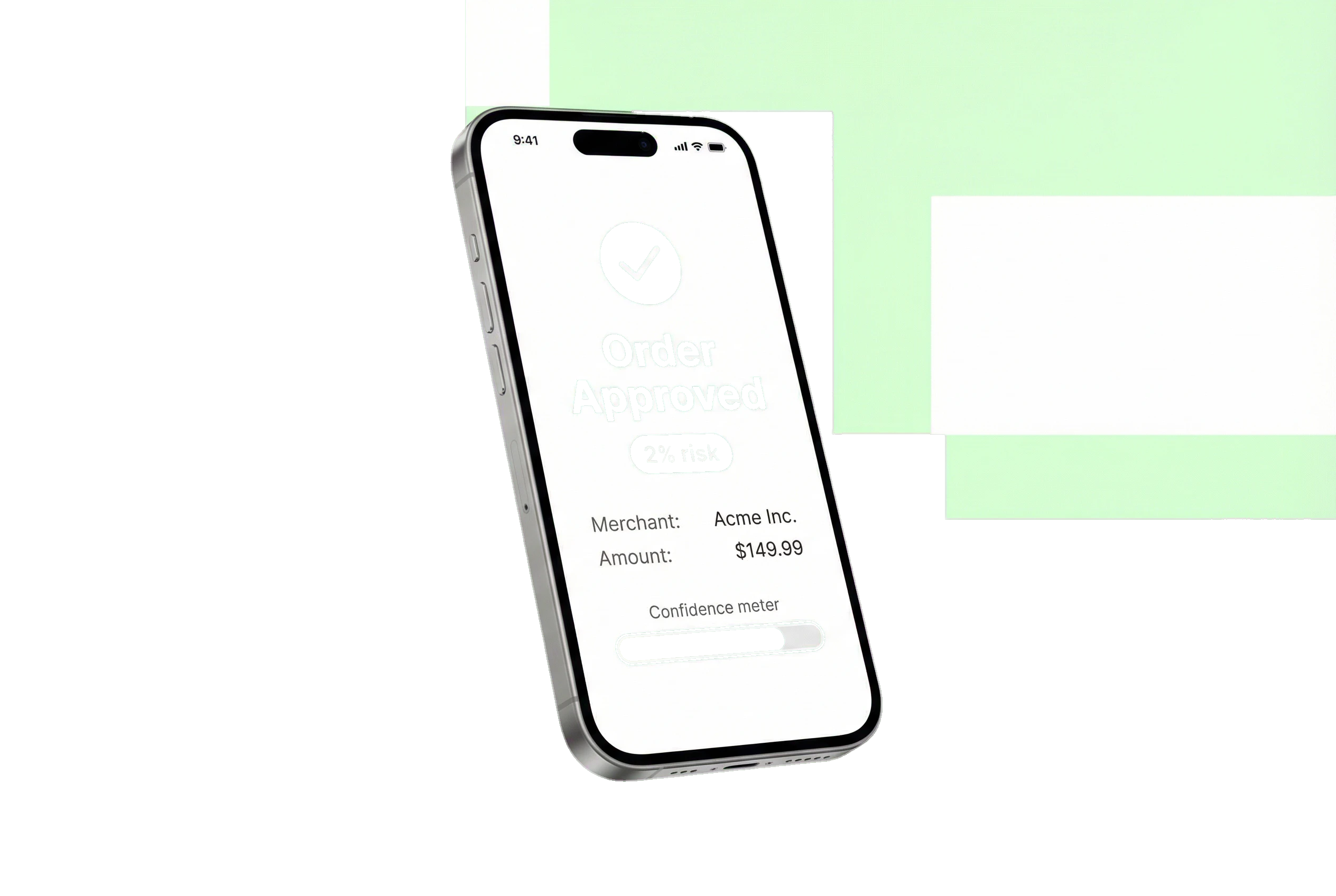 Order approved with low risk score